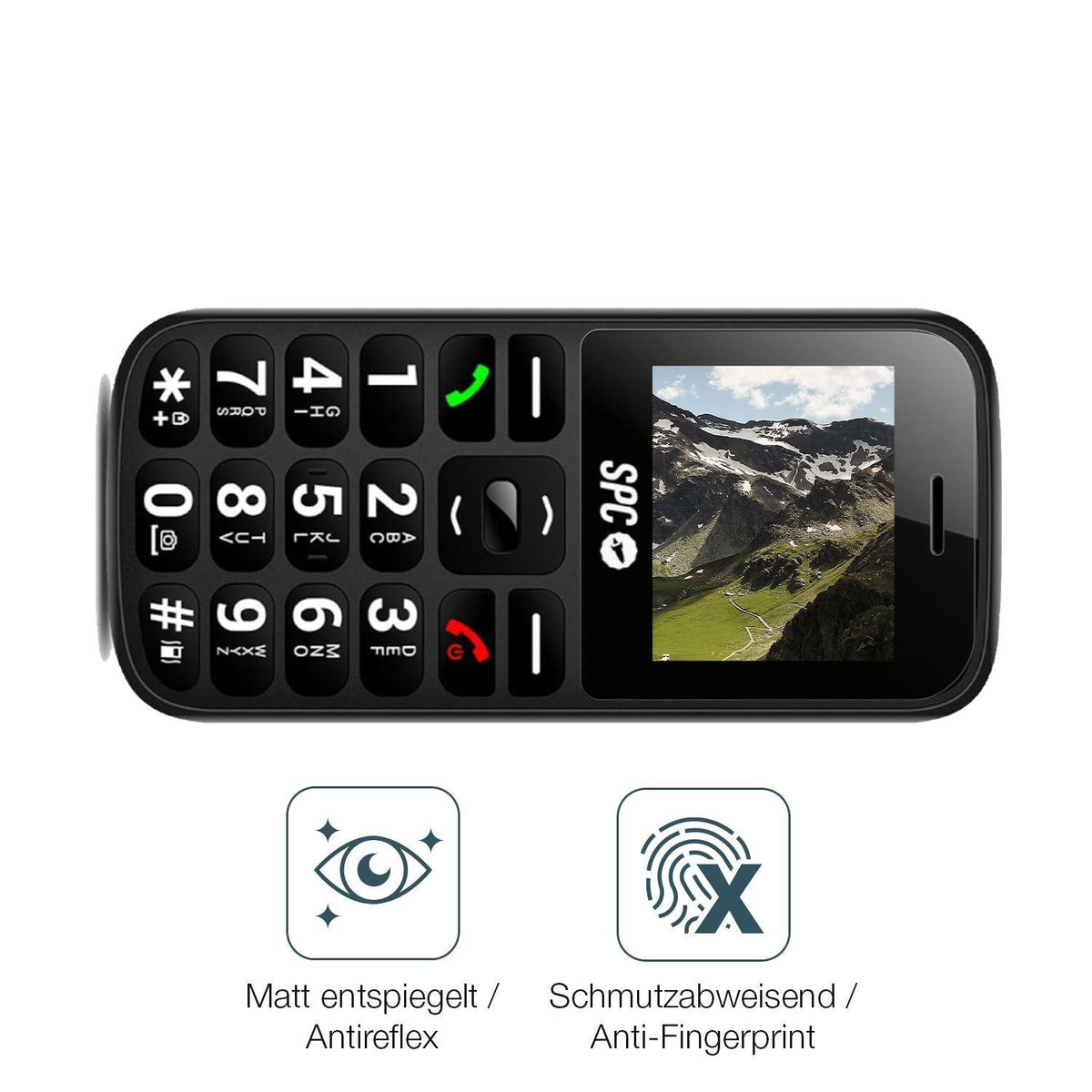 4x Schutzfolie matt für SPC Fortune 2 Display-Schu (4)