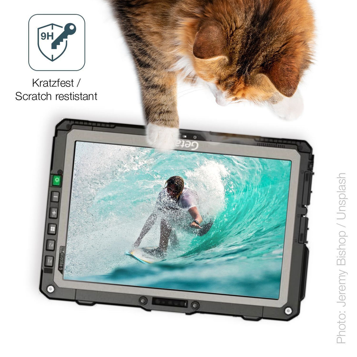 2x 9H Schutzfolie für Getac UX10 G3 Panzerfolie (3)