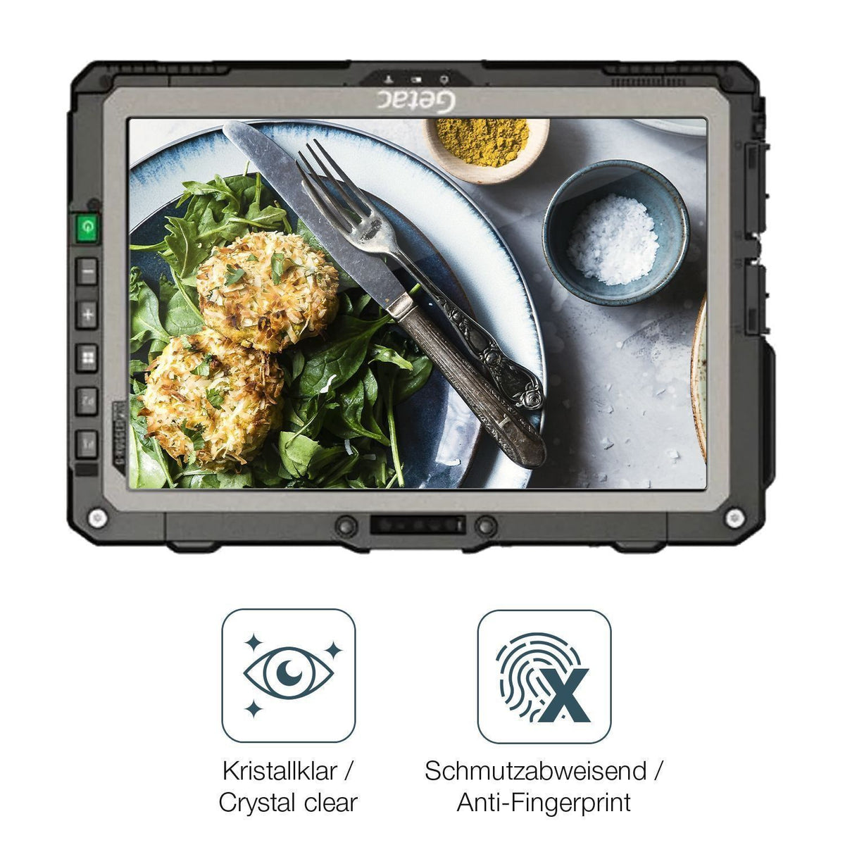 2x 9H Schutzfolie für Getac UX10 G3 Panzerfolie (5)