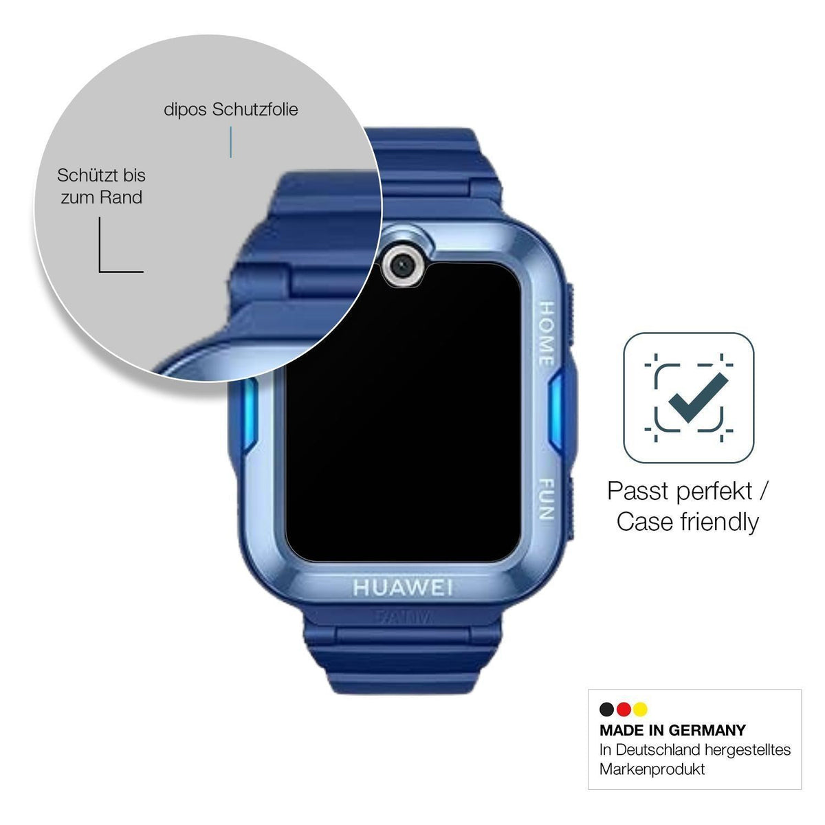 2x 9H Schutzfolie matt für Huawei Kids Watch 5 Lit (6)