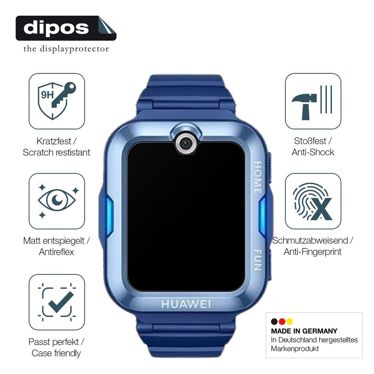2x 9H Schutzfolie matt für Huawei Kids Watch 5 Lit (7)