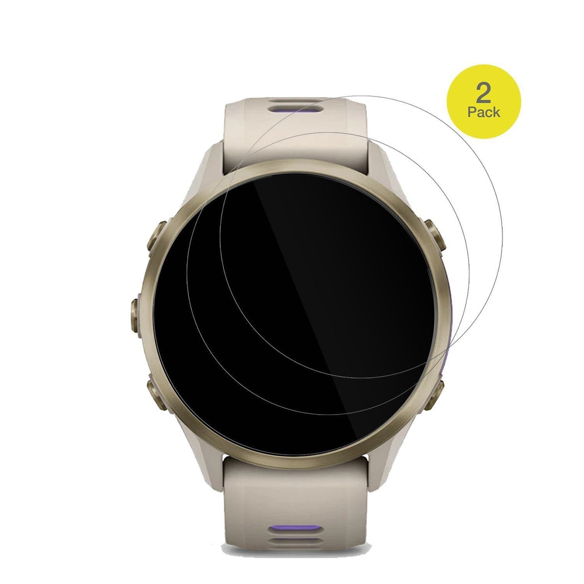 2x 3D Full Cover Schutzfolie für Garmin Forerunner (2)
