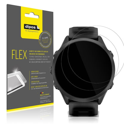2x 3D Full Cover Schutzfolie für Garmin Forerunner (1)