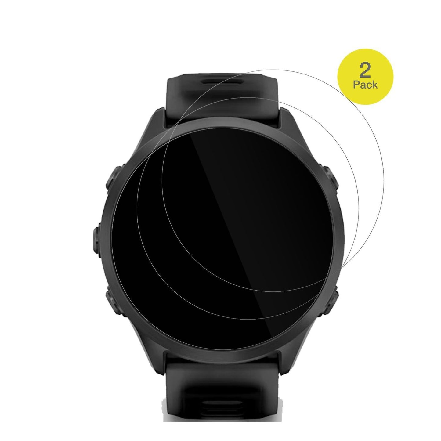 2x 3D Full Cover Schutzfolie für Garmin Forerunner (2)