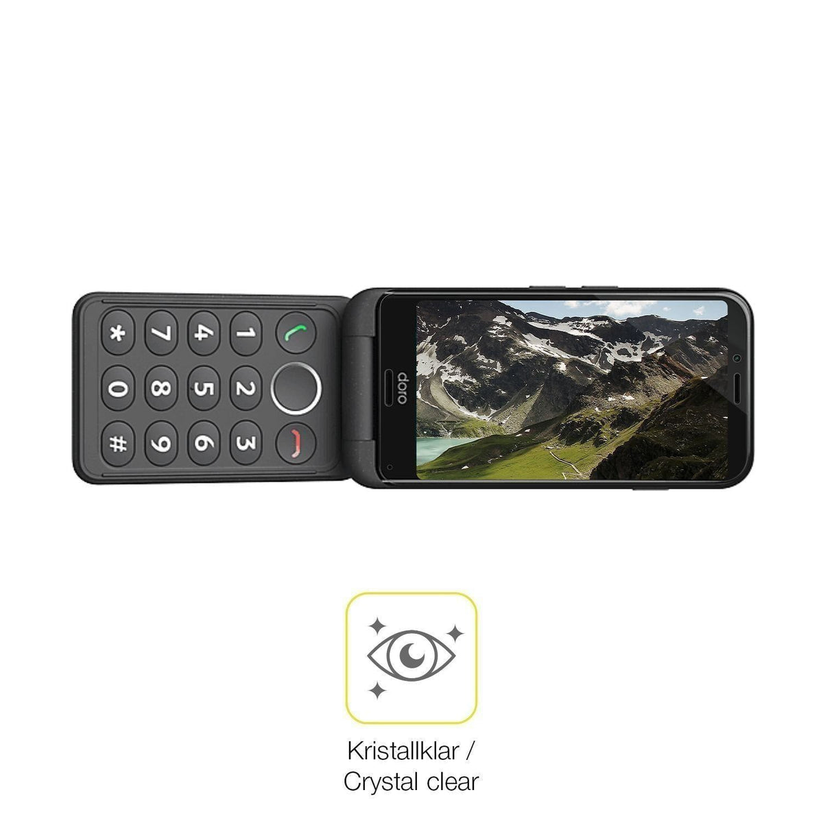 2x 3D Full Cover Schutzfolie für Doro Aurora A20 (5)