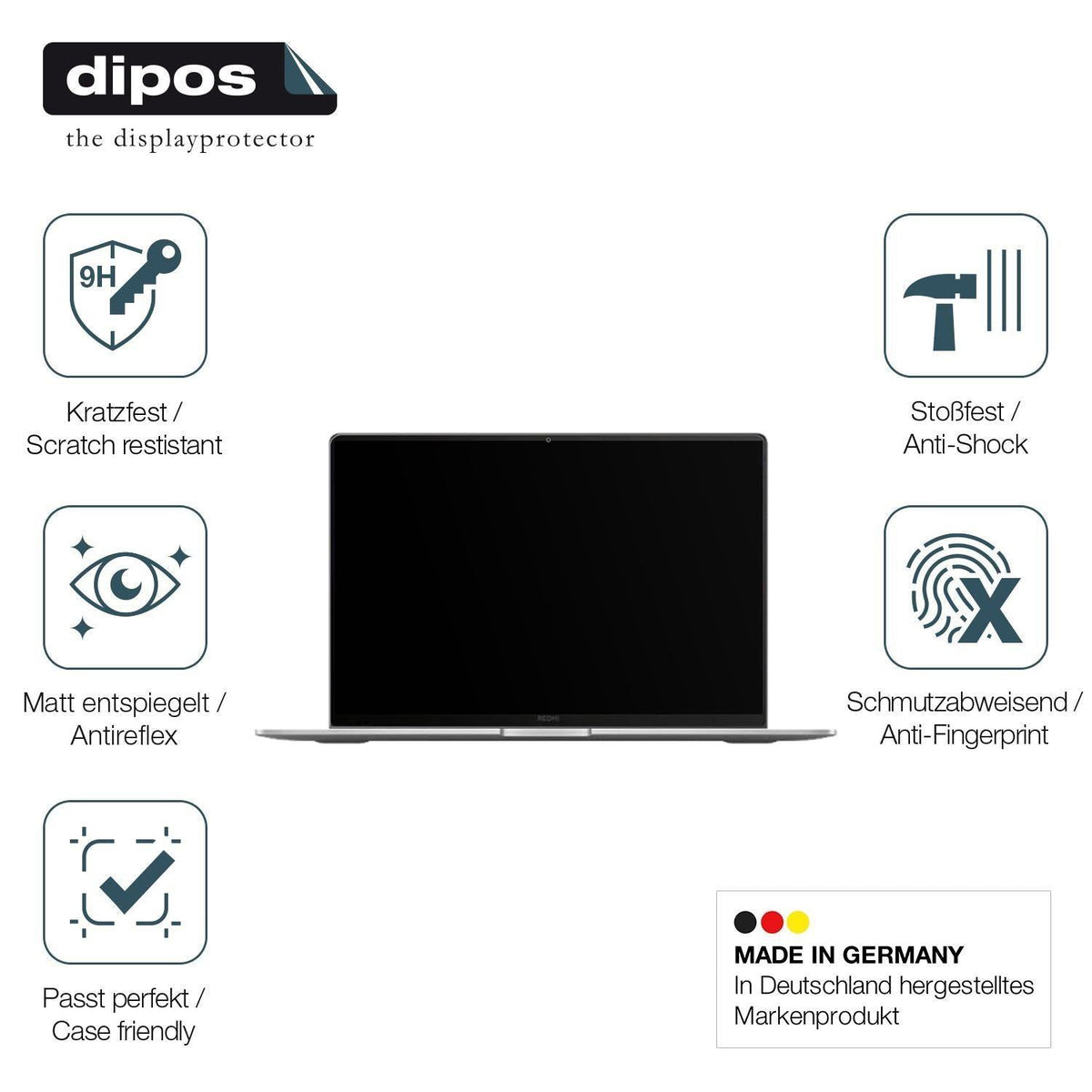 2x 9H Schutzfolie matt für Xiaomi RedmiBook Pro 16 (7)