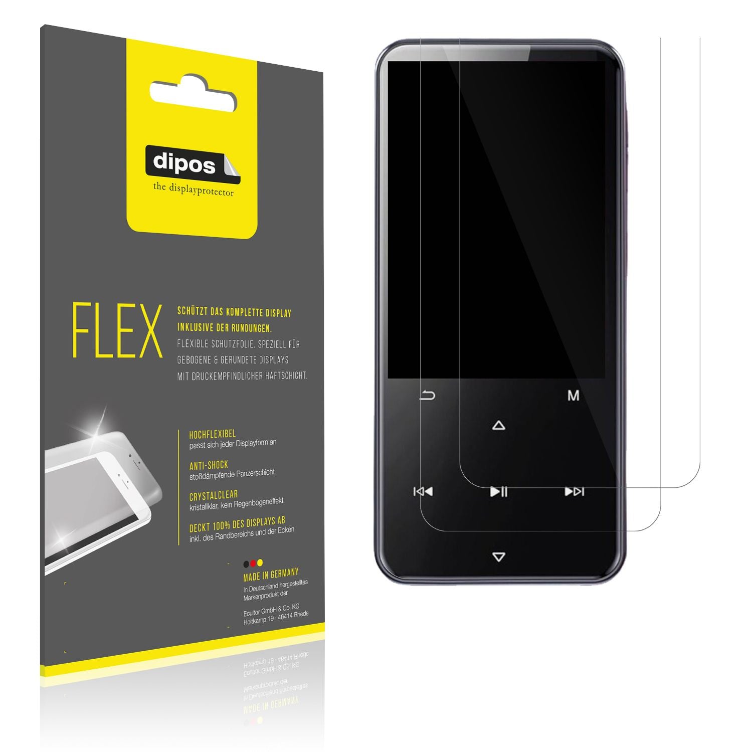 2x 3D Full Cover Schutzfolie für AGPTek M3 (1)
