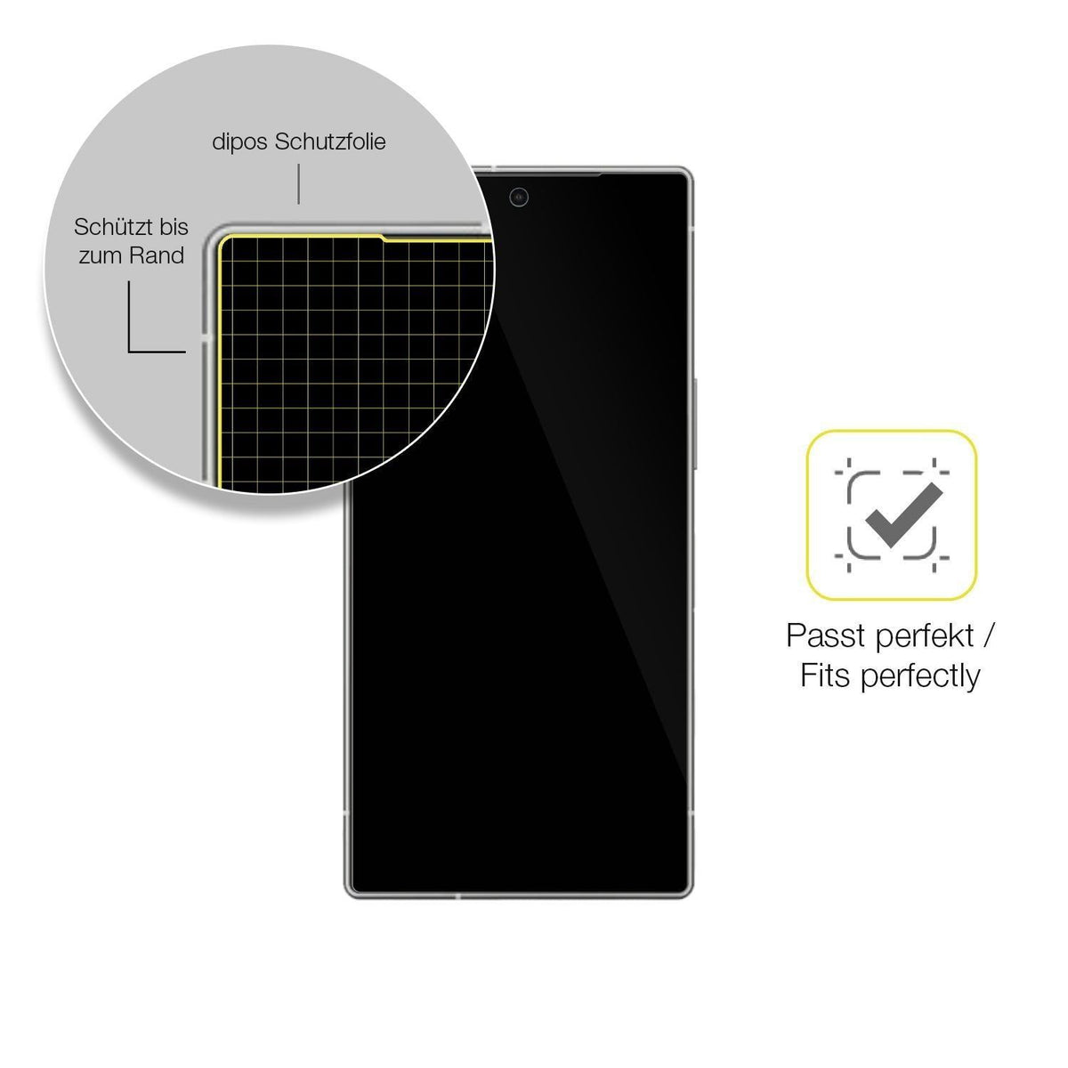 2x 3D Full Cover Schutzfolie für Sharp Aquos R10 (6)