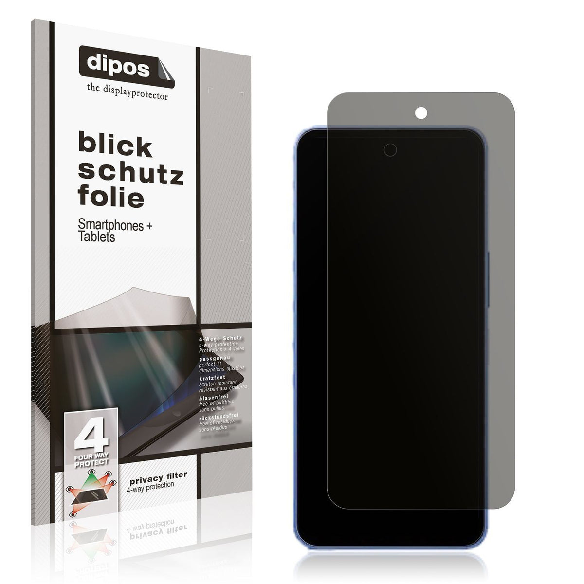 Blickschutzfolie für Sharp Aquos wish5 matt Schutz (1)