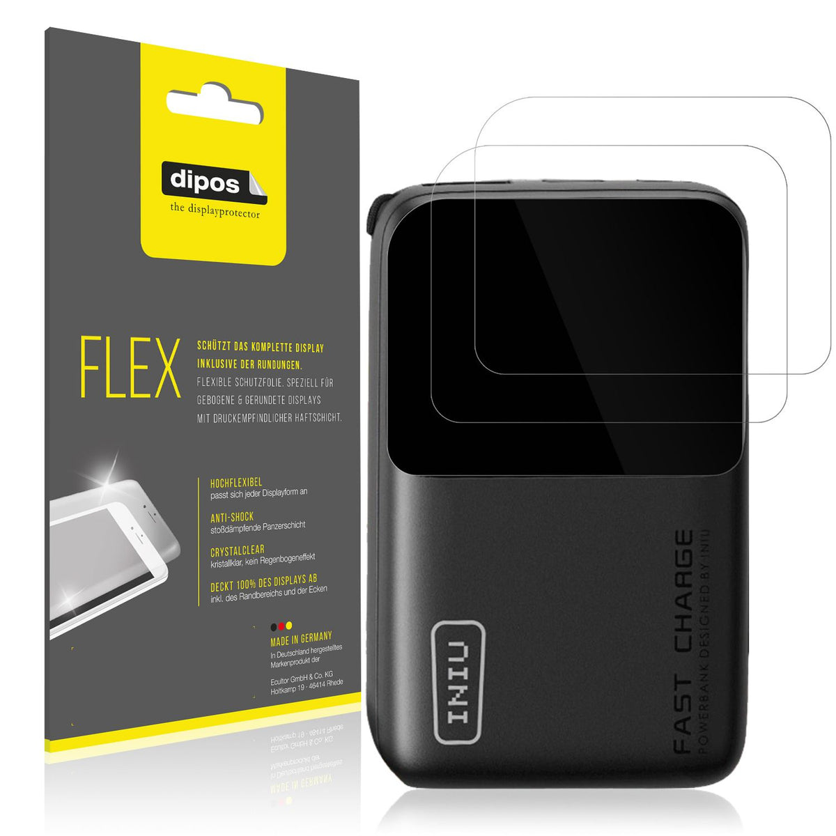 2x 3D Full Cover Schutzfolie für INIU Carry P50-E1 (1)