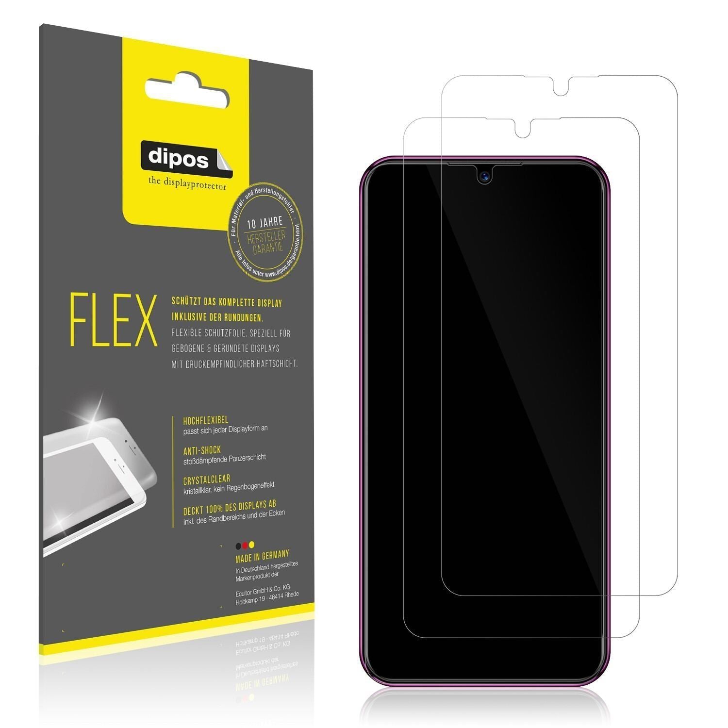 2x 3D Full Cover Schutzfolie für BQ 6051G (1)