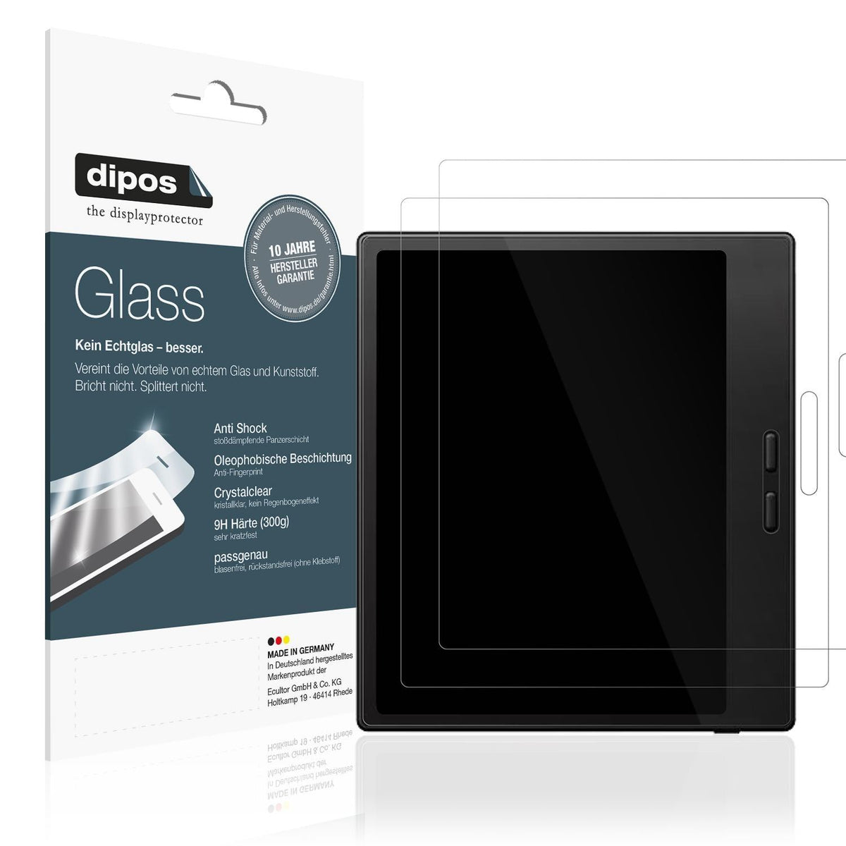 2x 9H Schutzfolie für Onyx Boox Go Color 7 Gen2 Pa (1)