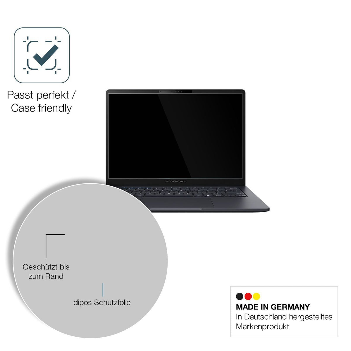 2x 9H Schutzfolie für Asus ExpertBook B1 B1403 Pan (6)