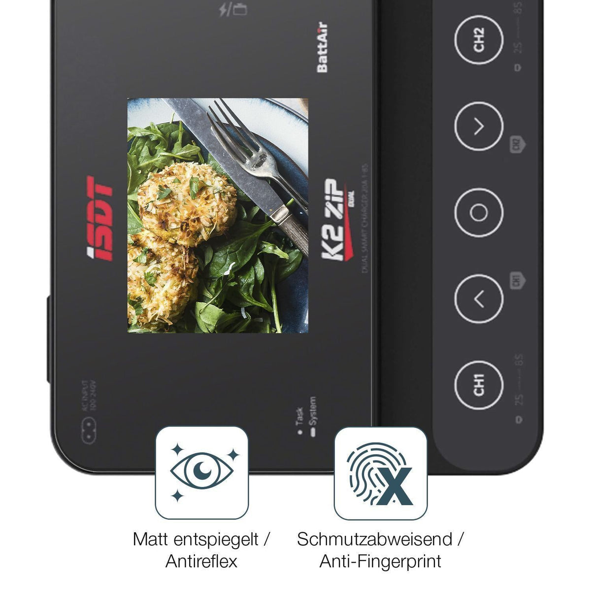 2x Schutzfolie matt für ISDT K27ip Display-Schutzf (4)