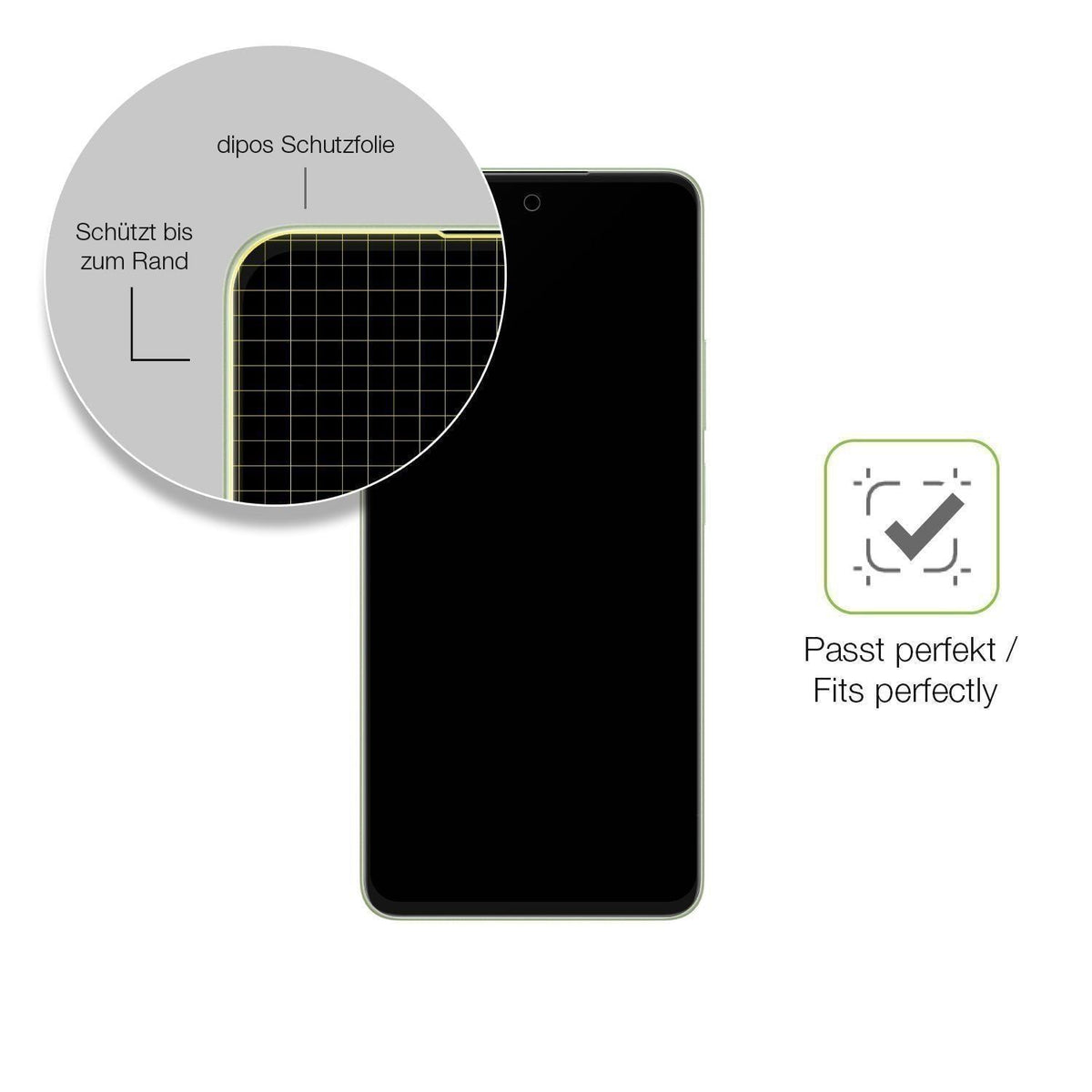 2x Full Cover Schutzfolie matt für Oppo A5 CPH2727 (6)