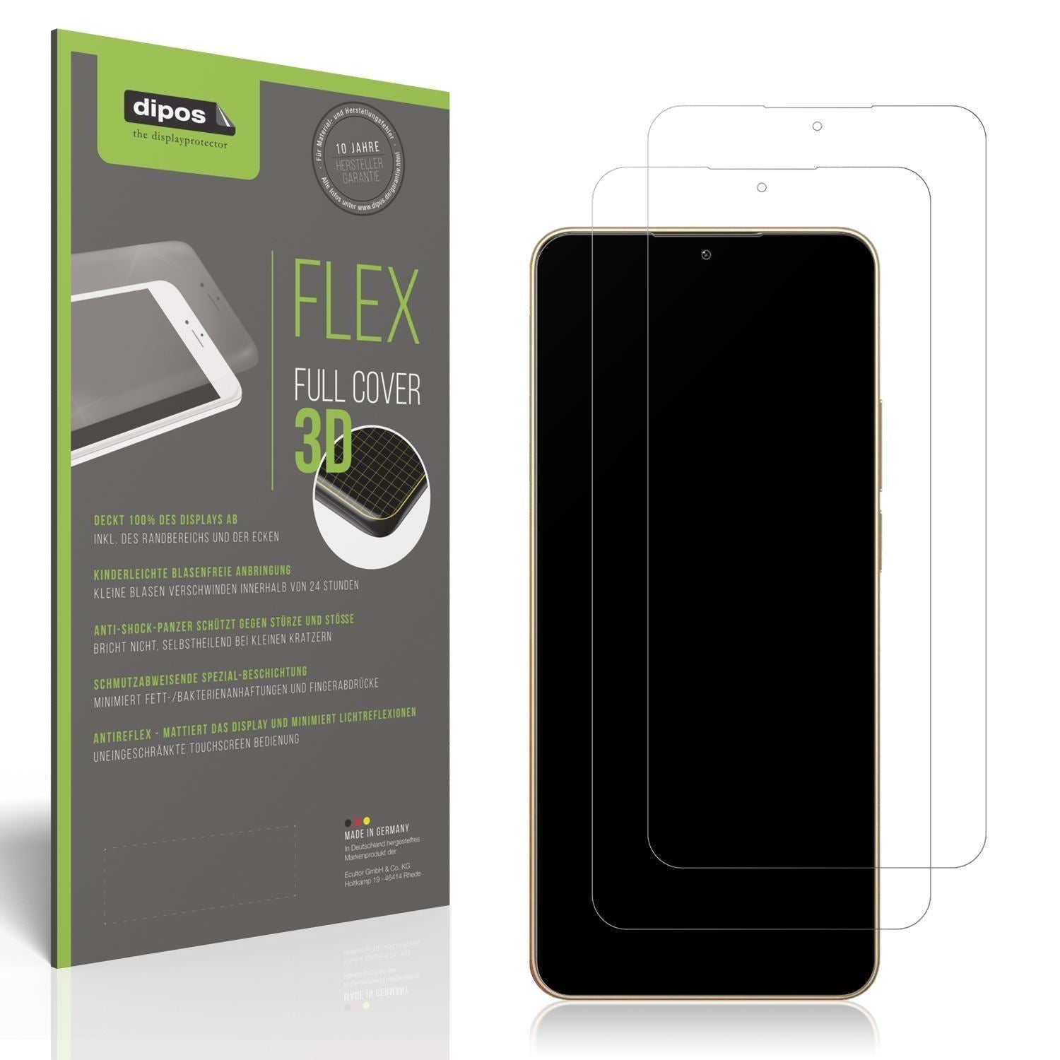 2x Full Cover Schutzfolie matt für Meizu Note 22 (1)
