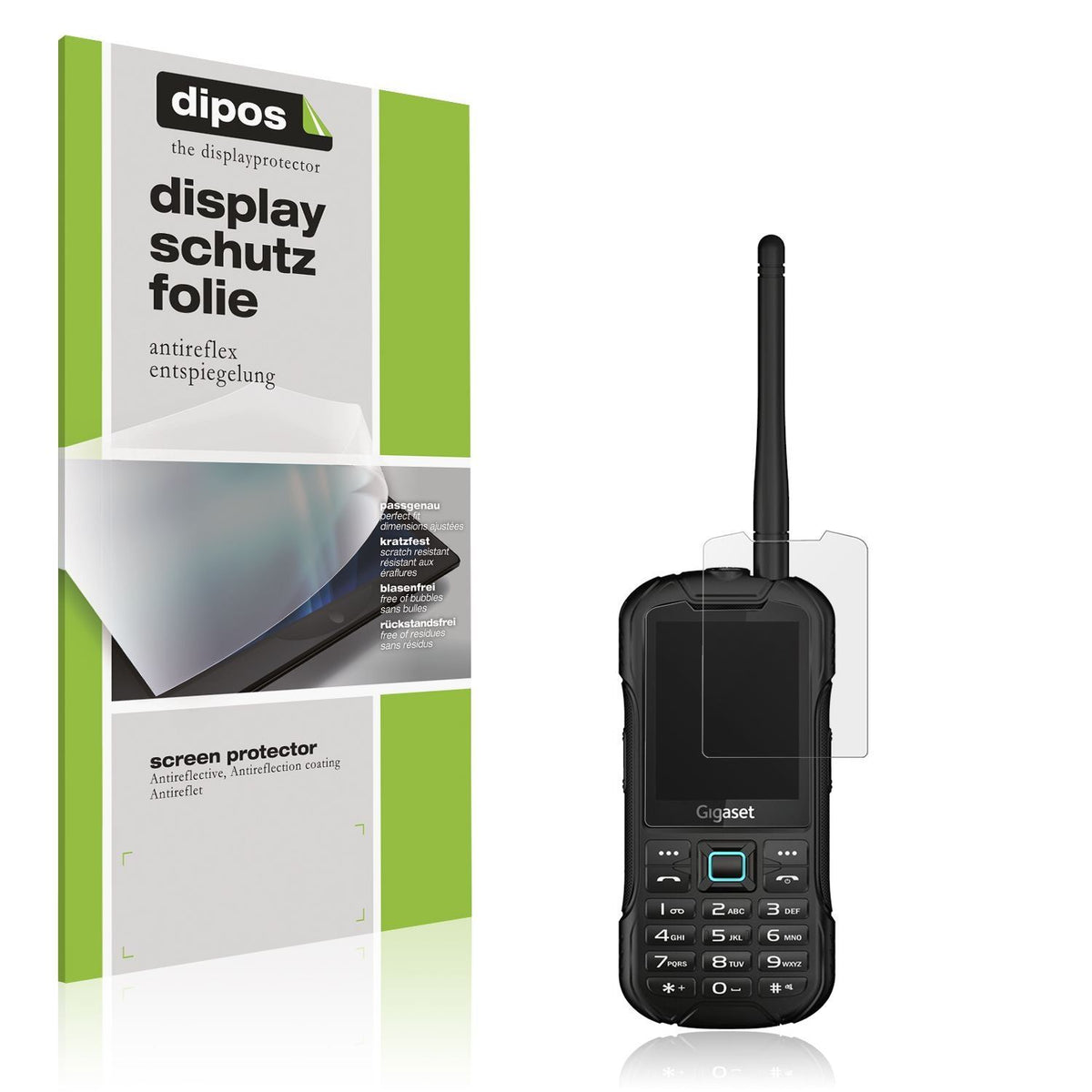 4x Schutzfolie matt für Gigaset GLX8 Display-Schut (1)