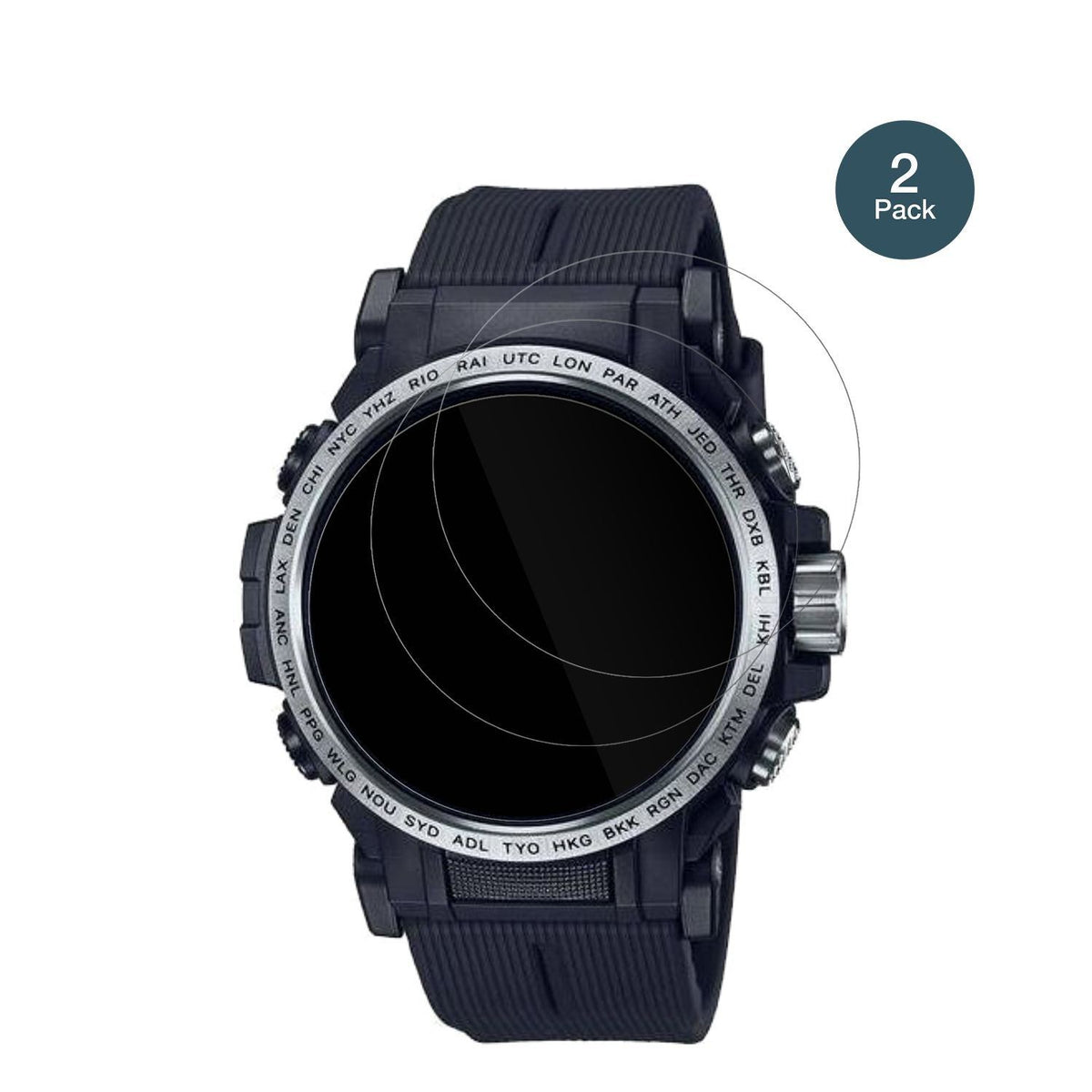 2x 9H Schutzfolie für Casio Pro Trek PRW-61 Panzer (2)