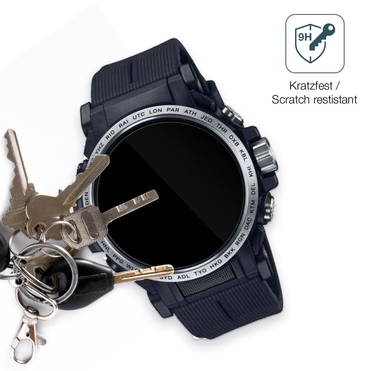 2x 9H Schutzfolie für Casio Pro Trek PRW-61 Panzer (3)