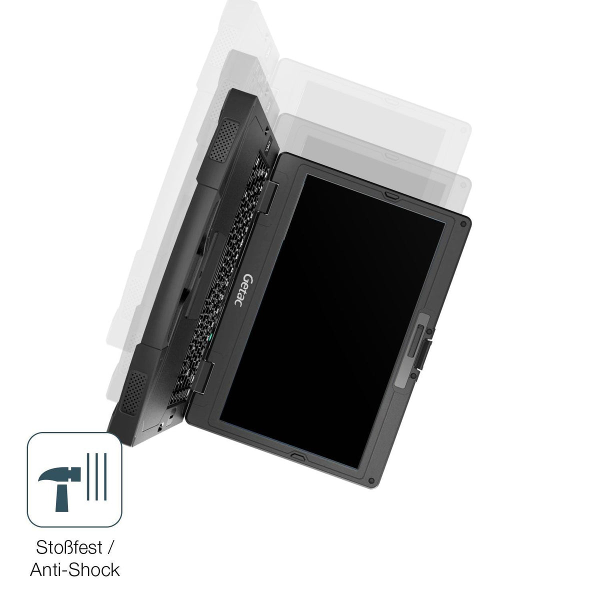 2x 9H Schutzfolie matt für Getac S410 G4 Panzerfol (4)