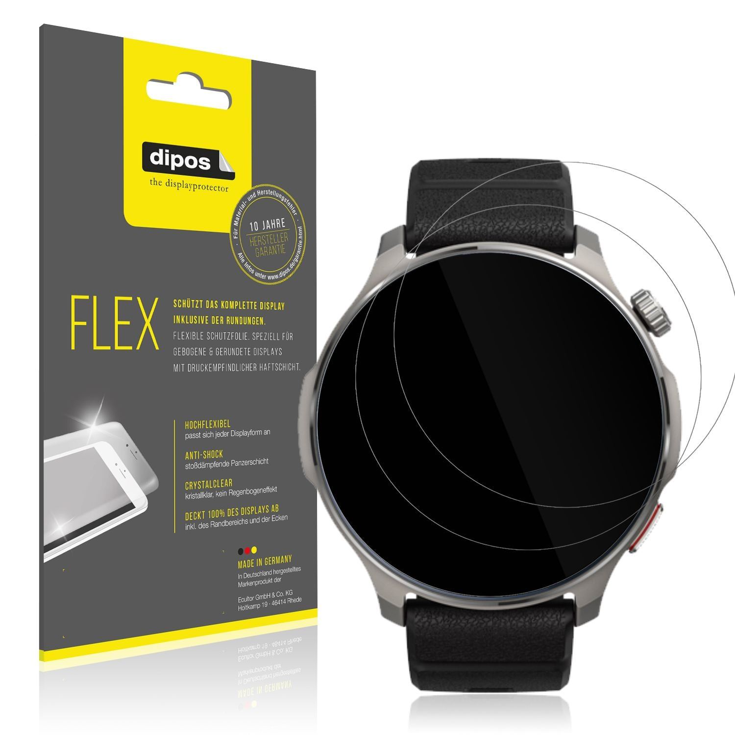 Displayschutzfolie passend für Amazfit Balance 2 (1)