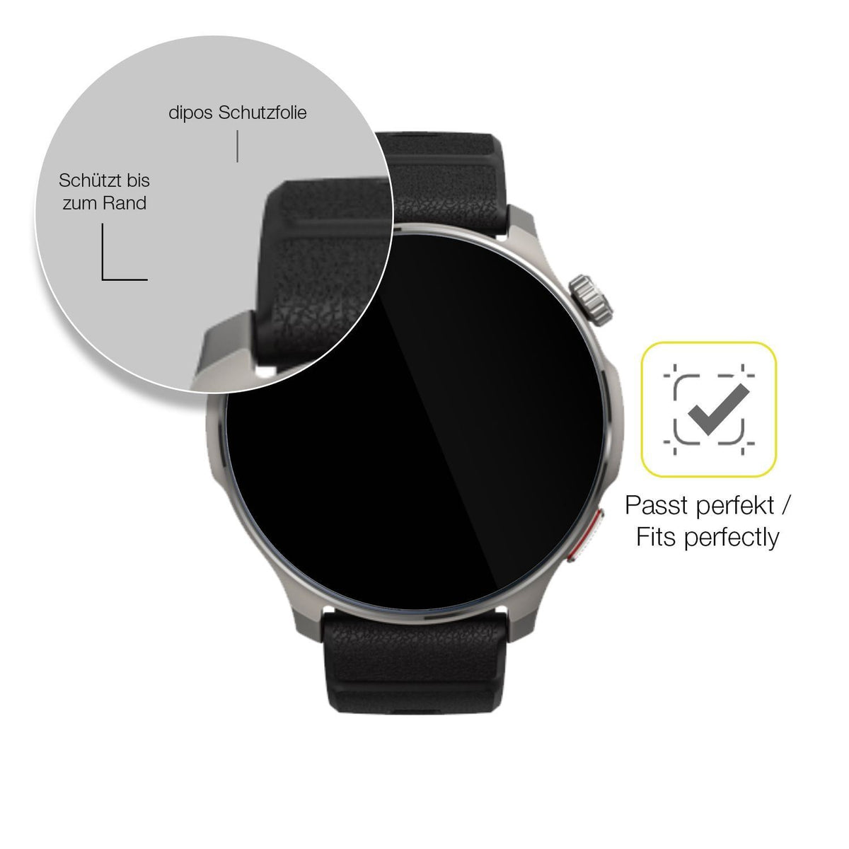 Displayschutzfolie passend für Amazfit Balance 2 (6)
