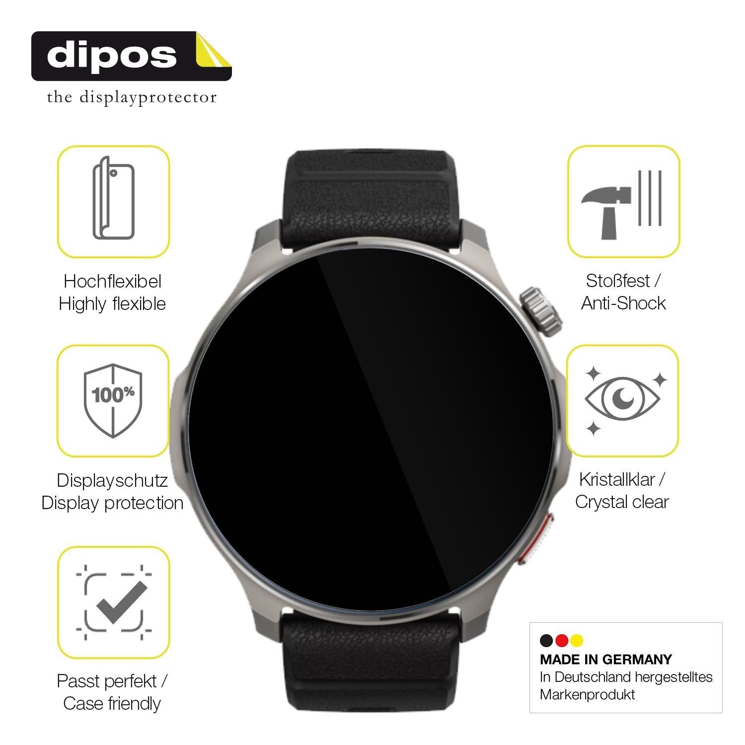 Displayschutzfolie passend für Amazfit Balance 2 (7)