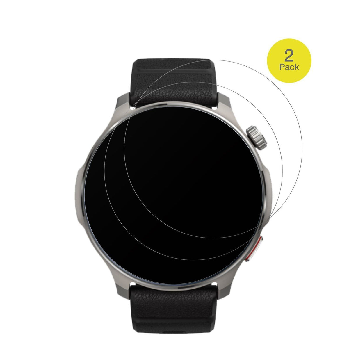 2x Full Cover Schutzfolie matt für Huami Amazfit B (2)