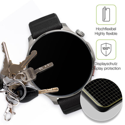 2x Full Cover Schutzfolie matt für Huami Amazfit B (3)