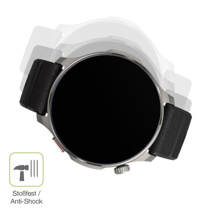 2x Full Cover Schutzfolie matt für Huami Amazfit B (4)