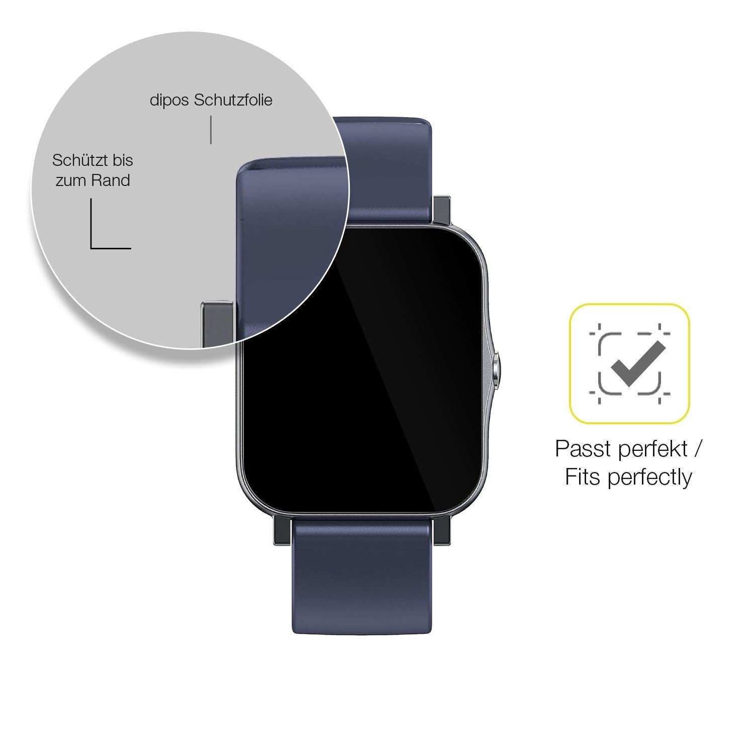 2x 3D Full Cover Schutzfolie für Qnix Smartwatch (6)