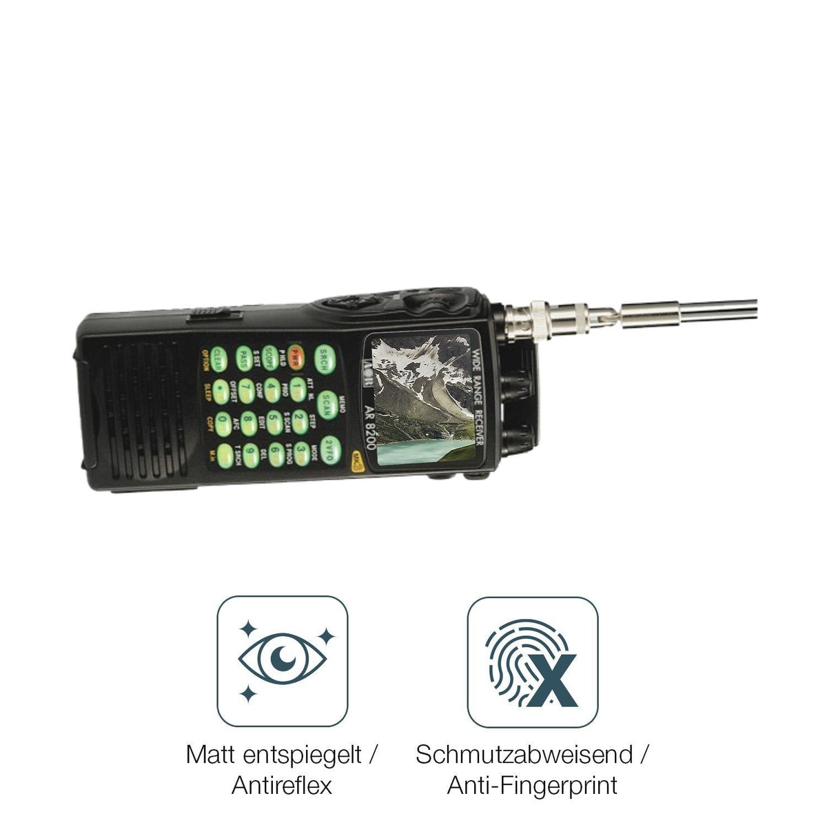 2x 9H Schutzfolie matt für Aor AR-8200 Panzerfolie (5)