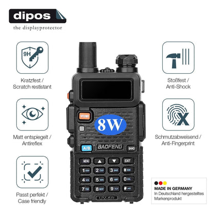 2x 9H Schutzfolie matt für BAOFENG BF UV-5R Panzer (7)