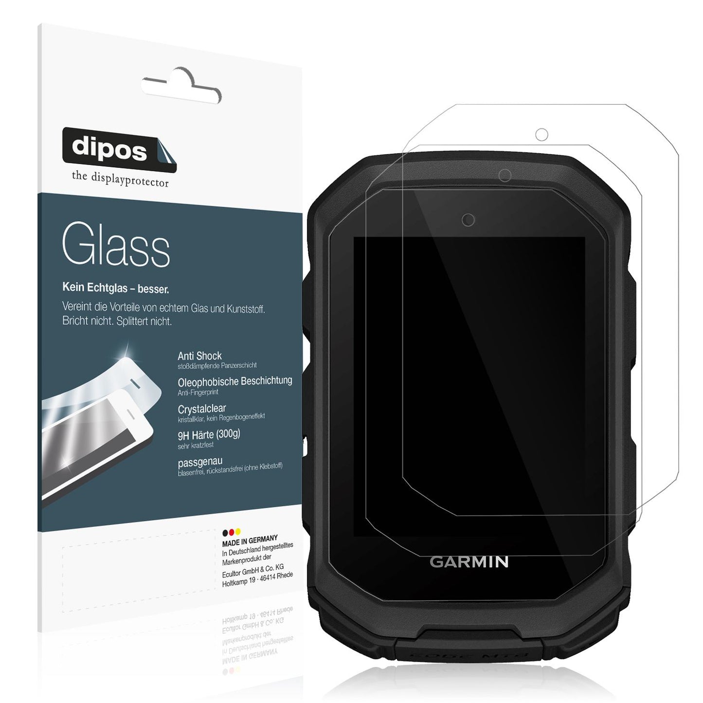 2x 9H Schutzfolie für Garmin Edge MTB Panzerfolie (1)