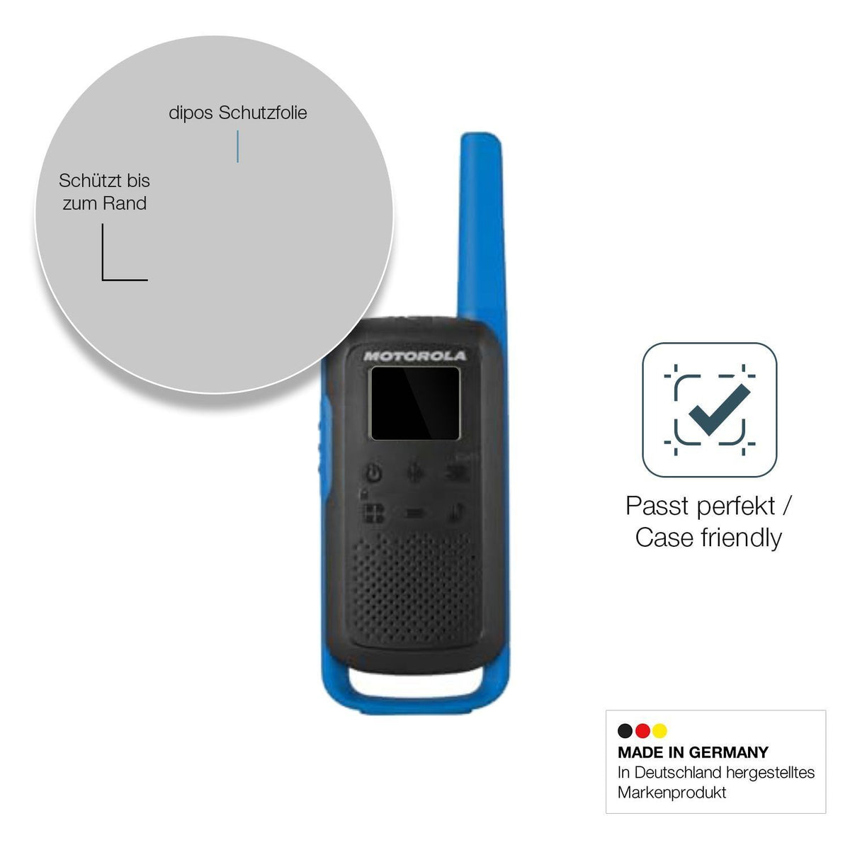 2x 9H Schutzfolie für Motorola Talkabout T62 PMR P (6)