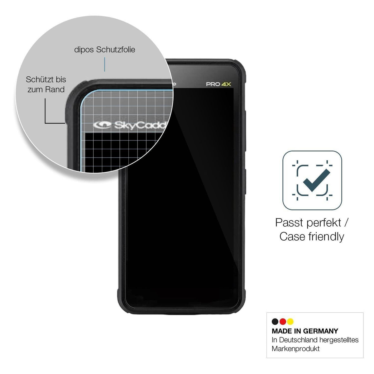 2x 9H Schutzfolie für SkyCaddie Pro 4X Panzerfolie (6)