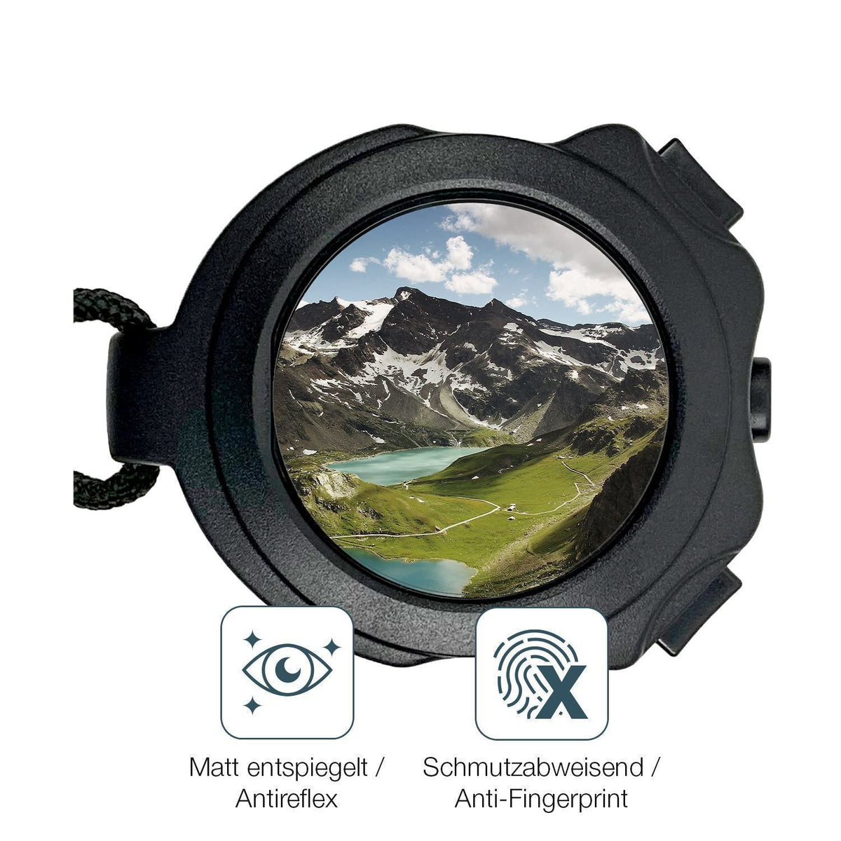 2x 9H Schutzfolie matt für Stoptec Stoppuhr HC-5 P (5)