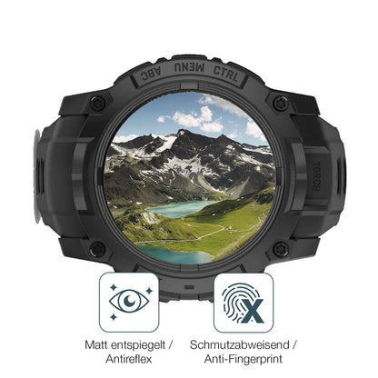 2x 9H Schutzfolie matt für Garmin Instinct 3 Solar (5)