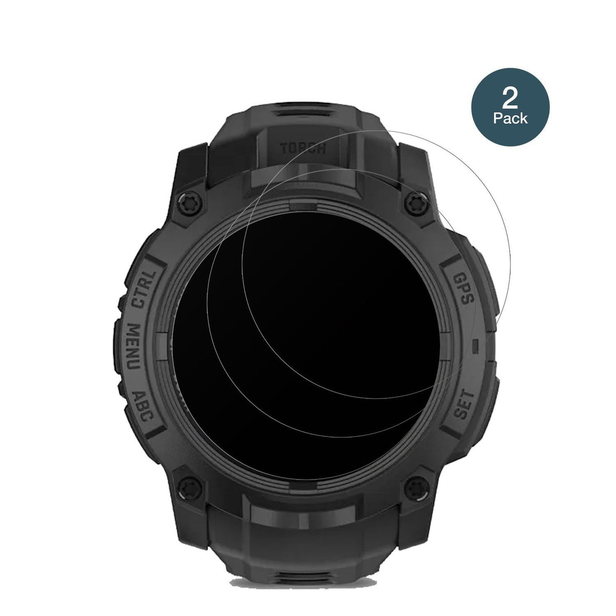 2x 9H Schutzfolie matt für Garmin Instinct 3 Solar (2)