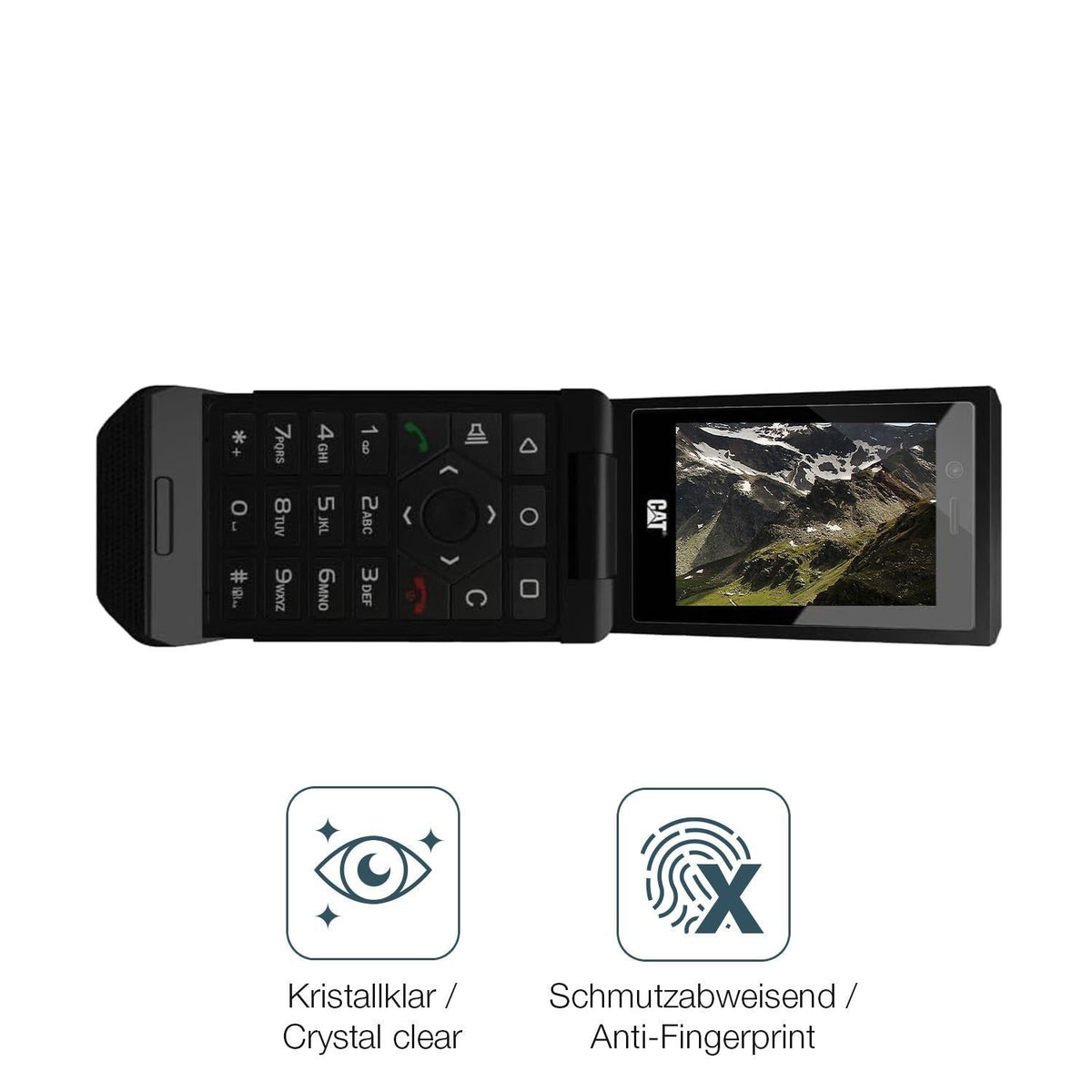 6x Schutzfolie klar für Catgiff A22 Display-Schutz (4)