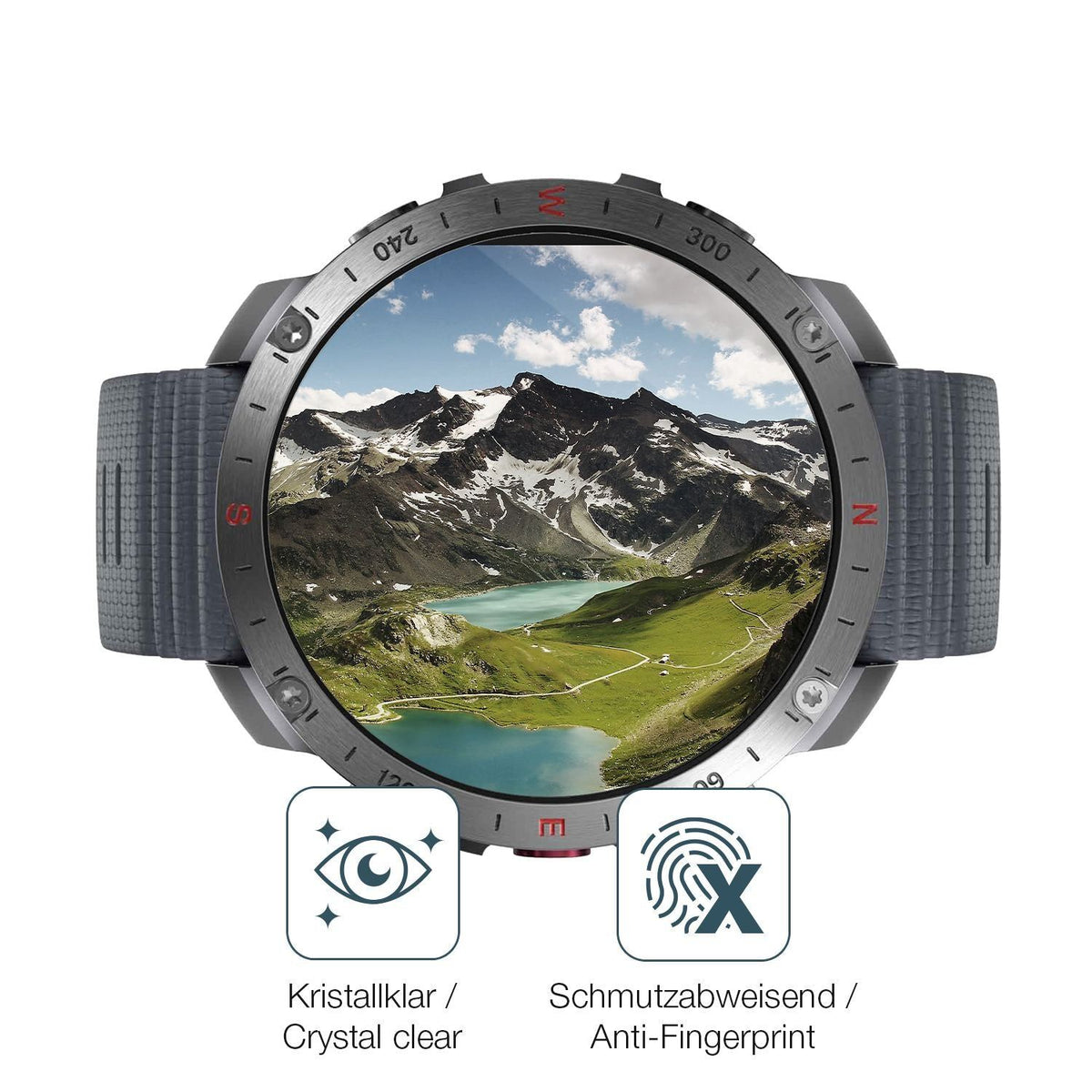 2x 9H Schutzfolie für Polar Grit X2 Panzerfolie (5)