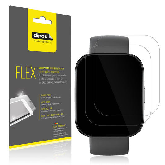 2x 3D Full Cover Schutzfolie für Amazfit Bip 5 46m (1)