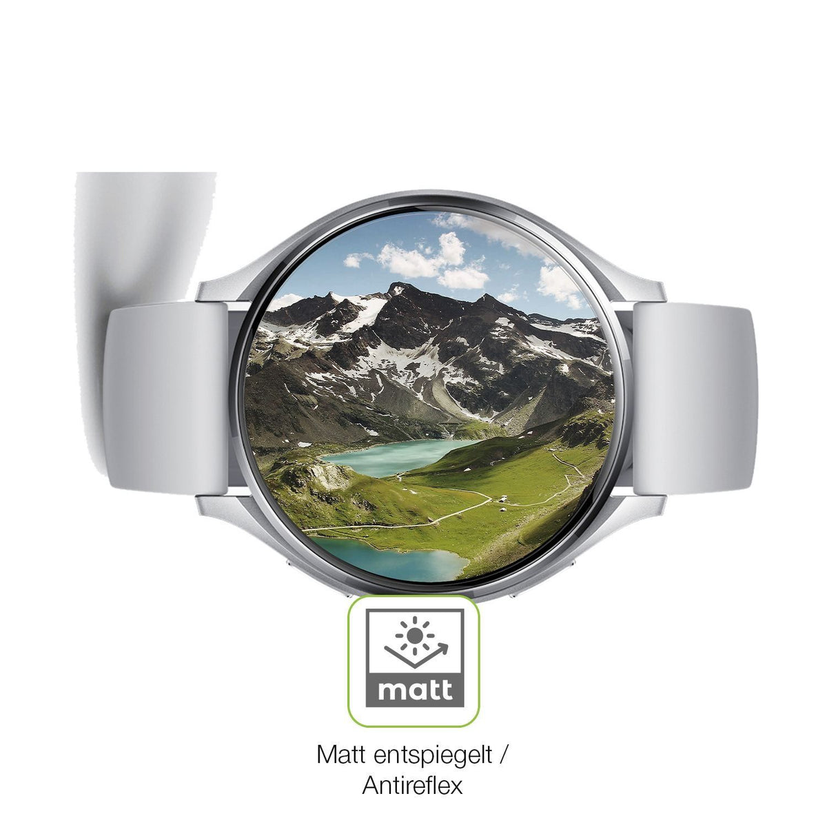 2x Full Cover Schutzfolie matt für Xiaomi Watch 2 (5)