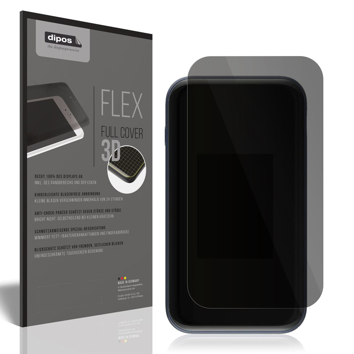 Full Cover Privacy Blickschutzfolie für ZTE MU5002 (1)