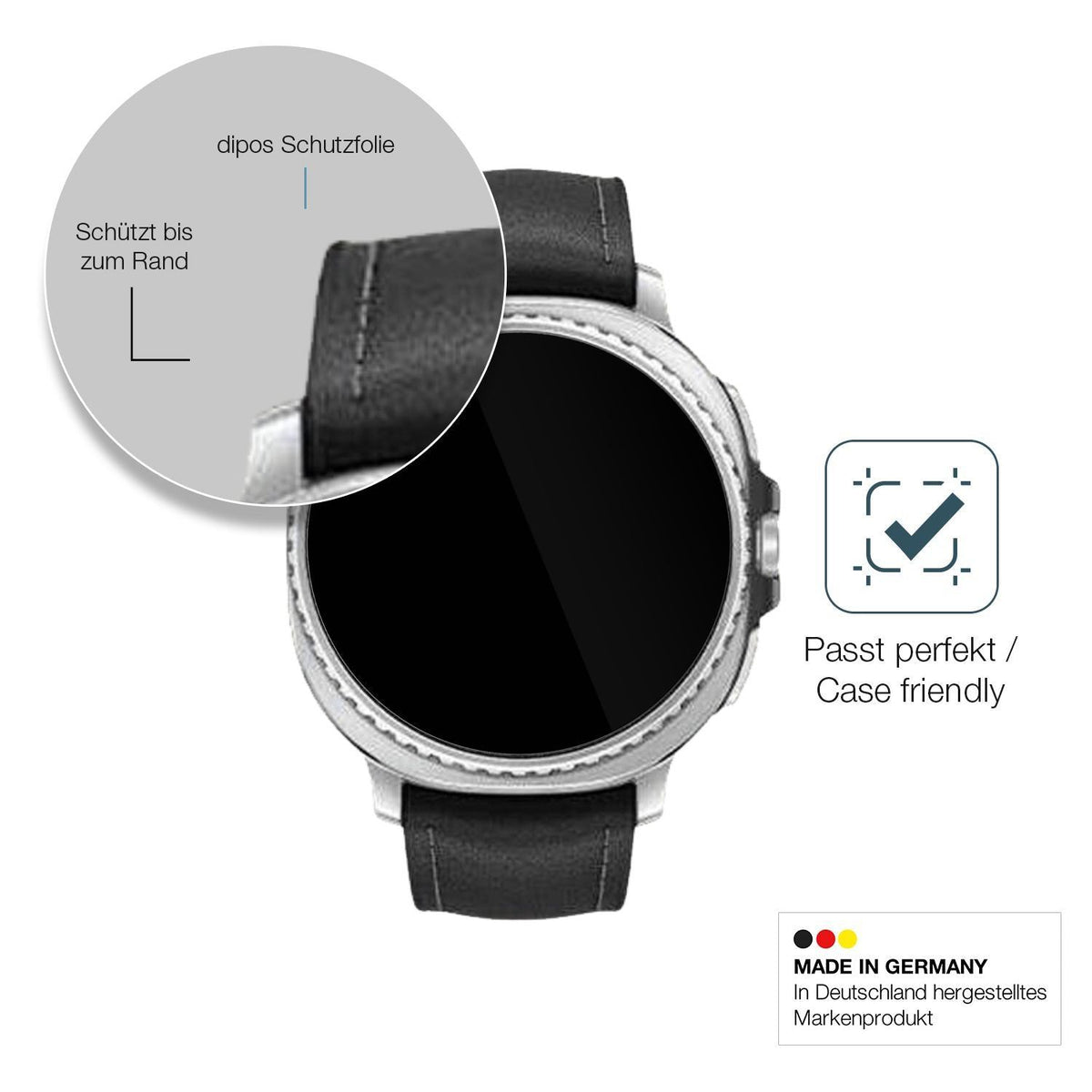 2x 9H Schutzfolie für Samsung Galaxy Watch8 Classi (6)