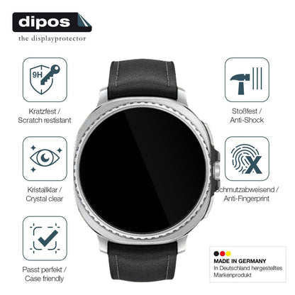 2x 9H Schutzfolie für Samsung Galaxy Watch8 Classi (7)
