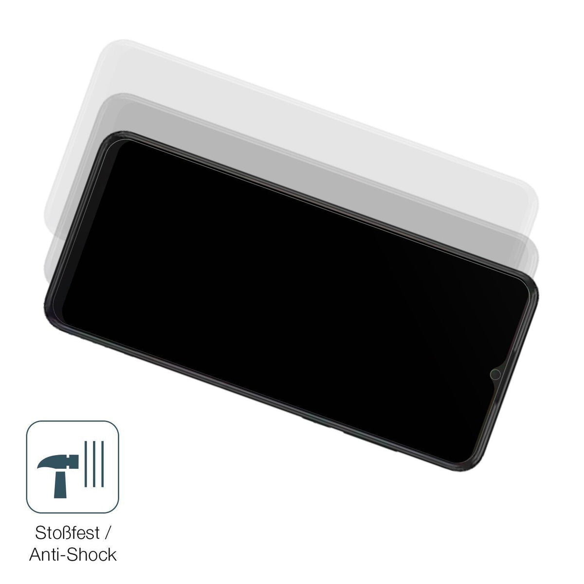 2x 9H Schutzfolie matt für SHARP Aquos V6 Plus Pan (4)