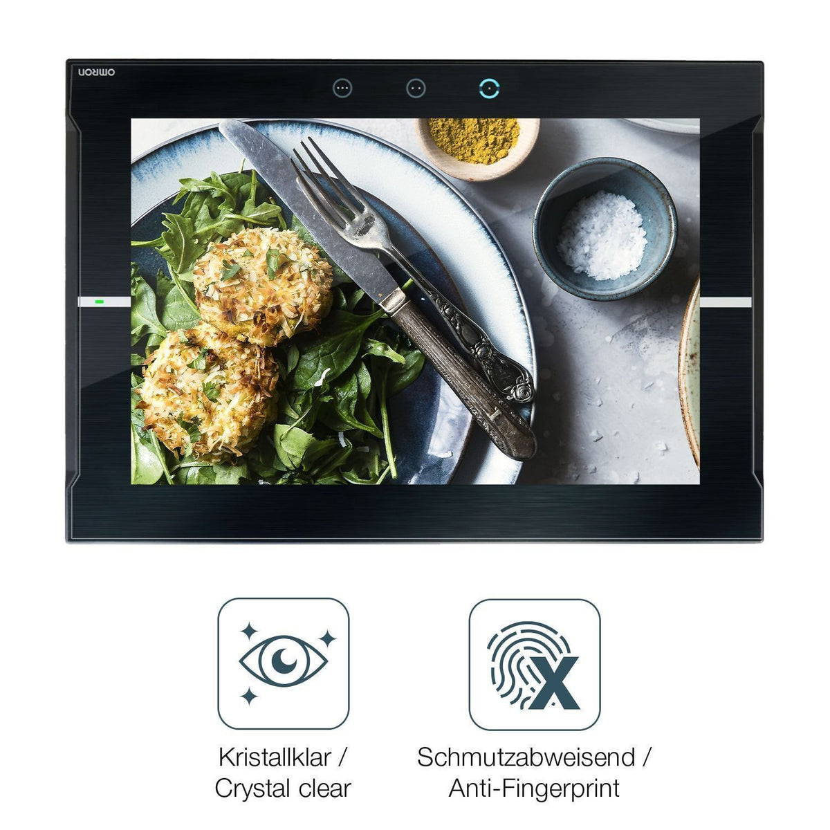 2x Schutzfolie klar für Omron Na5-15W101B-V1 Displ (4)