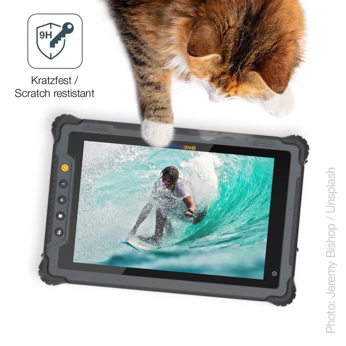 2x 9H Schutzfolie matt für ONERugged Tablet M80J P (3)