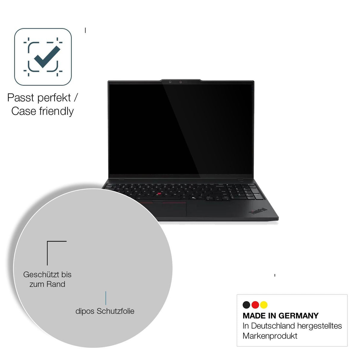 2x 9H Schutzfolie für Lenovo ThinkPad P16s Gen4 Pa (6)
